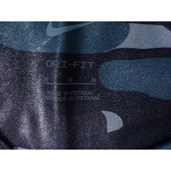 Nike Womens Blue Camo Dri-Fit Leggings Size M - Picture 2 of 15